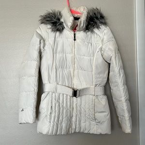 Gerry Cream Snow jacket with removable hoodie
